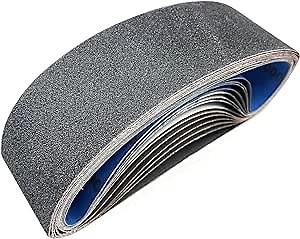14 Pack 3x18 Silicon Carbide Sanding Belt, 2PCS Each of 80 120 240 400 600 800 1000 Grits Knife Sharpening Sanding Belts for Belt Sander(14 Pack)