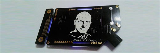 PYcARD (Jean-Luc) is a CircuitPython board in a card shape #CircuitPython @bobricius