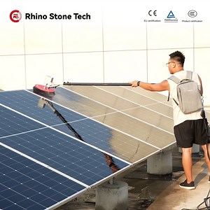 [Hot Item] Telescopic Rod Solar Panel Cleaner Portable Cleaning Machine Spray Brush
