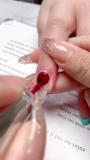 156K views · 723 reactions | Red coffin nail polish #rednailsdesign #coffinnailshape #nailpolish | 홏홖황황홤홤홨 | Facebook