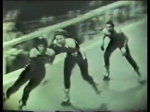 Blatz Beer TV Commercial with the 1949 Roller Derby New York Vs Philadelphia