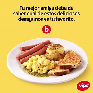 Pon a prueba a tu mejor amiga. ¡Etiquétala y que te invite un desayuno en Vips! 😉 #RedescubreVips | Vips