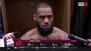 LeBron James' reaction to losing Kevin Love to a fractured hand in the loss to the Detroit Pistons. | FanDuel Sports Network Cincinnati