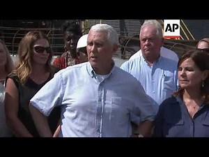 Pence tours Ga. towns hit by Hurricane Michael