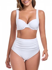 RELLECIGA Women's Push Up Underwire Bikini Set Bathing Suits - Walmart.com