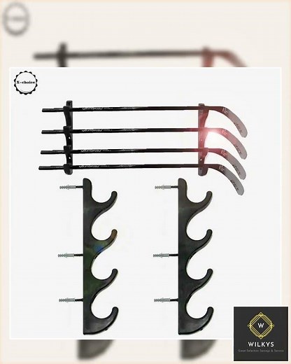 Hockey Stick Rack, Wall Storage for Sticks,Hockey Stick Display Holder/Hanger Great for Home or O...