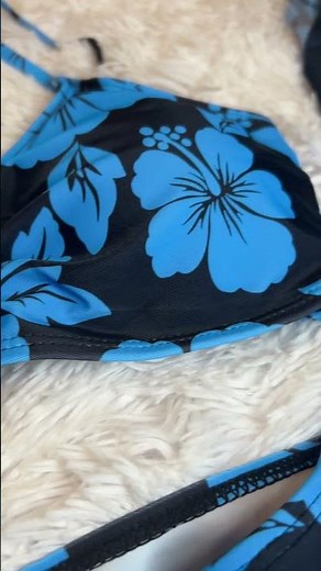 Trajes de banho SHEIN Bikini com saída azul
