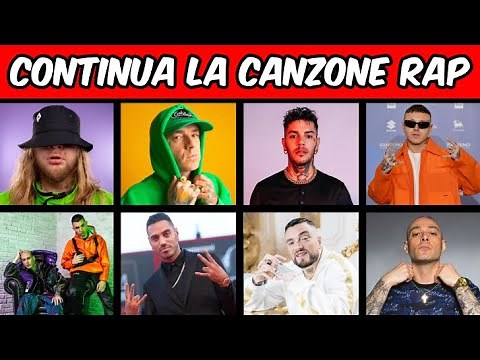 QUIZ - CONTINUA LE CANZONI RAP ITALIANE 🇮🇹 🎵 || FINISH THE LYRICS (parte 1)