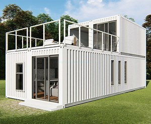 [Hot Item] Two-Story 20/40FT Luxury Modular Prefab Steel Modern Portable Luxury Prefabricated Villa Container House Home.