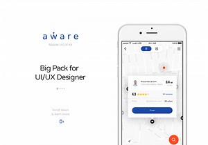 Aware Mobile UI/UX Kit - Komol Kuchkarov
