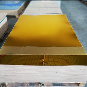 High Reflective Gold Acrylic Mirror Sheet Two Way Mirror Acrylic