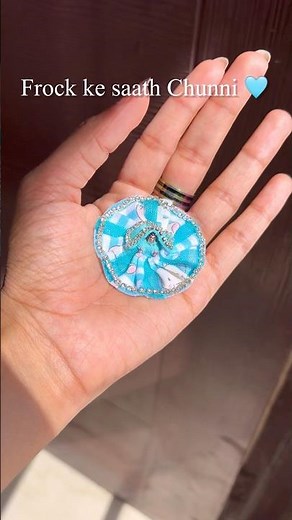 Chunni wali Frock dekhlo sabhi 🩵😛 #laddugopal #ladoogopal