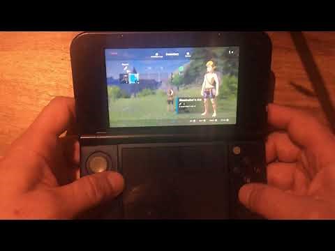 Playing "Breath of the Wild" on my Nintendo 3DS