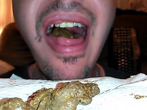Eating poo then burp..