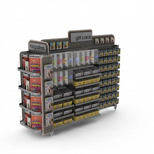 [Hot Item] Versatile Premium Metal Greeting Card Stand with Rolling Wheels