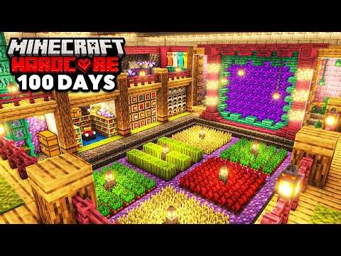 I Survived 100 Days UNDERGROUND in Minecraft Hardcore
