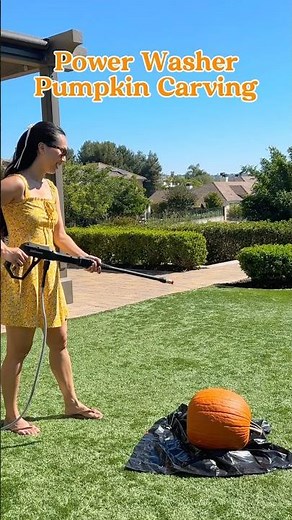 pumpkin vs. power washer