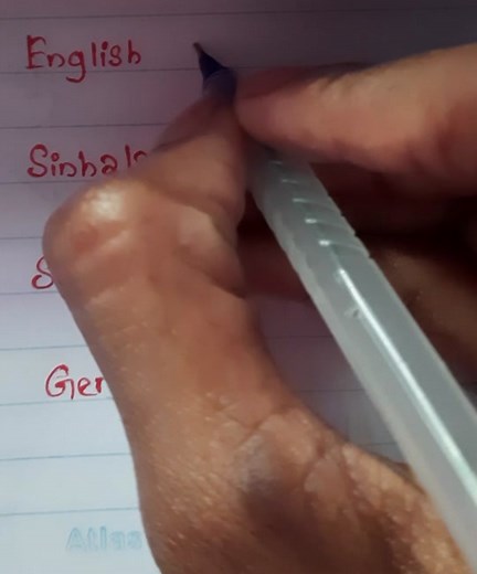 How to write skill in different languages #writing #handwriting #languages #differentwords #languagechallenge #writer