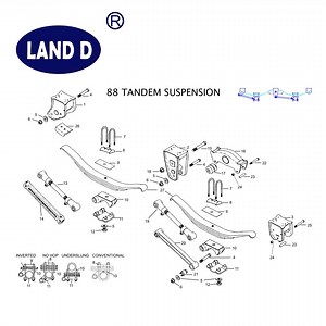[Hot Item] 2-Axle Dual-Axle Hutch Semi Trailer American Germany Type Suspension