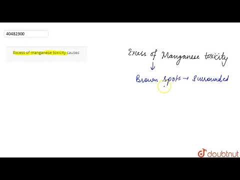 Excess of manganese toxicity causes