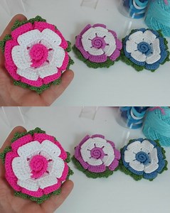 Very easy crochet rose | Knitting Patterns DIY