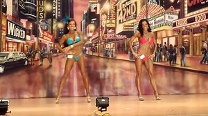 Tall Class INBF/WNBF Best Body World Champion Amber Walker with Short Class Best Body World Champion Misty Allen. During an unexpexted "model posedown".... This is what a fitness model "posedown" looks like when neither girl is expecting it.... quite amusing :-) | Amber Walker | Facebook