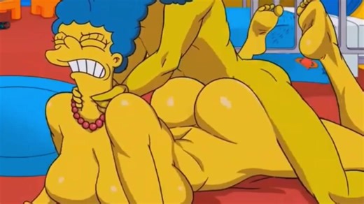 Marge Simpson assfucked in GYM locker room - Porn Cartoon