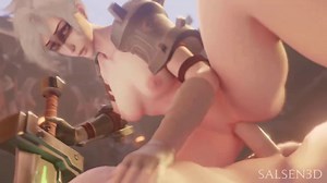Riven cowgirl ride and creampie