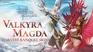 5.2K views · 100 reactions | New Skins for Valkyra & Magda | The Watchers' Archive | Watcher of Realms Salute, Commanders! Harvest Banquet heats up with new skins for Valkyra and Magda, cranking up the festive spirit! ✨Valkyra's New Skin: Tya's Champion Source: Time-limited Bundle Duration: 11/22/2024 - 11/24/2024 (UTC-8) ⚡Magda's New Skin: Tya's Reckoning Source: Time-limited Bundle Duration: 11/28/2024 - 12/01/2024 (UTC-8) #Watcherofrealms | Watcher of Realms | Facebook
