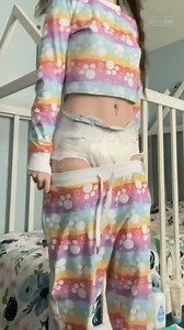 Abdl Diaper girl shows diaper