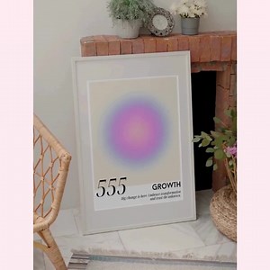 Angel Number 555 Aura Poster – Spiritual Digital Wall Art With Meaning, Manifestation & Positive Energy Print - Etsy