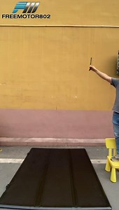 FREEMOTOR802 Compatible with 2007-2013 Chevy Silverado/GMC Sierra 1500 5.8Ft Bed Only Tonneau Cover, Hard Quad-Fold Style Black FRP Fiberglass Truck Bed Cover