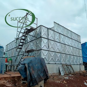 [Hot Item] Nuts Fire Water Hot Dipped Galvanized Steel Water Tank for Factory Hotel Farm