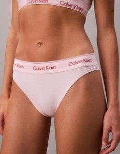 Calvin Klein Icon Cotton Modal tanga thong in pale pink | ASOS