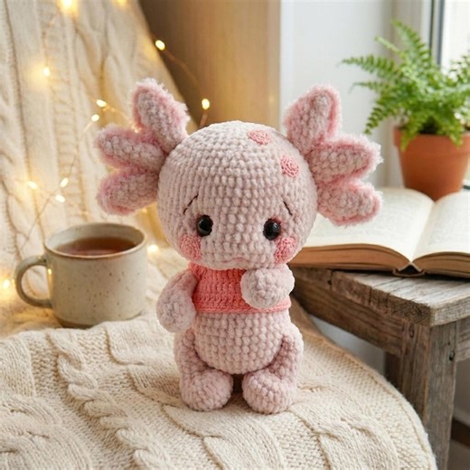 Axolotl Crochet Pattern: Plush Toy (PDF Pattern) - Etsy Australia