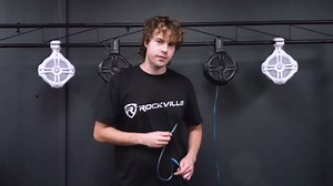 Rockville RWB70B 250W Marine Wakeboard Tower Speaker, 6.5", 360 Degree Swivel, Waterproof, Durable, High-Fidelity for Boats, Jeeps, ATVs, 3-Pairs