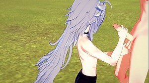 Genshin Impact Yaoi – Razor Handjob And Fucked By Diluc – Japanese Asian Manga Anime Game Porn Gay