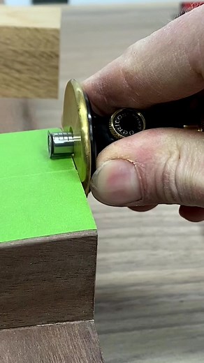 Mortise and tenon 💪🏻 #joinery #walnut #diningtable #woodworking #woodworkingtools #kjsawdust #shopsounds | KeithJohnson_CustomWoodworking