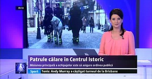 Poliția patrulează călare în Centrul Vechi al Bucureștiului
