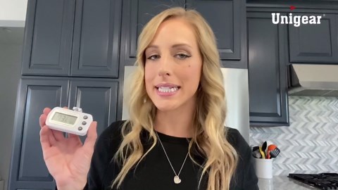 Refrigerator Fridge Thermometer Digital Freezer Room Thermometer Waterproof, Max/Min Record Function with Large LCD Display (General, White, 2)