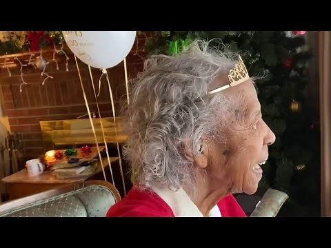 Car parade for woman's 100th birthday in southwest Detroit