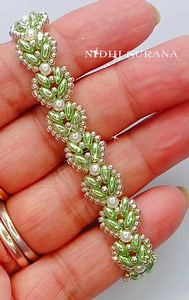 20K views · 466 reactions | Luxury for Less: DIY Green Goddess Jewelry Set  #beading #handmade #SuperDuo #tutorial | Nidhi Surana | Facebook