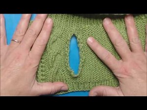 How to knit a sleeve for a jacket tea cosy