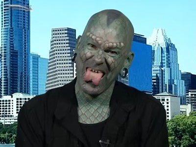 Lizardman, the man who paid to look like a reptile