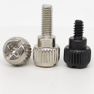 [Hot Item] Gr10.9 Black Silver Phillips Head Computer Case Screws 6-32 Knurled Thumb Screw