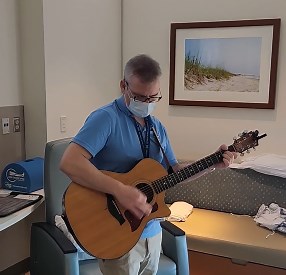 19 reactions · 3 comments | Happy Friday everyone! Watch DooR to DooR musician Adam Tierney playing classic rock for a patient at UNC Health Care - Hillsborough Campus. | UNC Health | Facebook