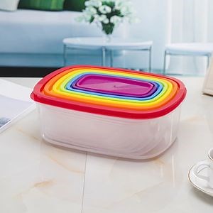 [Hot Item] Rainbow Plastic Food Storage Box