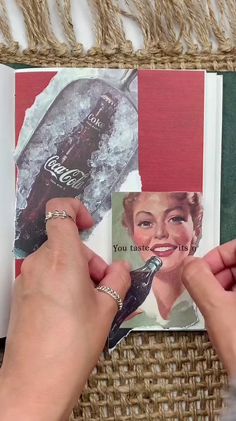 Creating a Vintage Coca-Cola Art Journal Spread