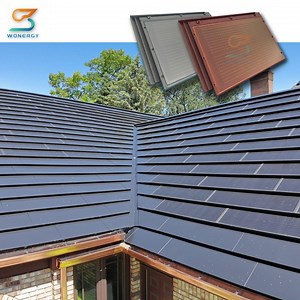[Hot Item] Solar Energy System BIPV Roof Mounting Solar Shingle Roof Tile