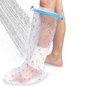 Goldeer Cast Covers for Shower Leg Adult, Reusable Adult Short Leg Cast Protector, WaterProof Shower Boots for Foot after Surgery, Knee, Ankle